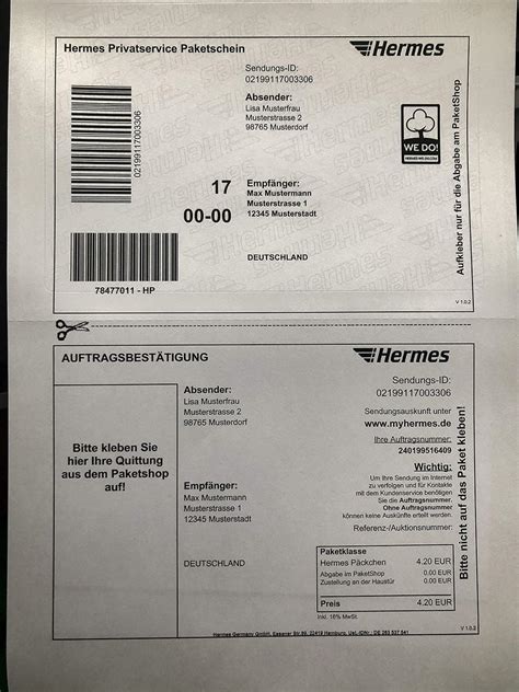 hermes paketschein online ohne drucker|hermes paketaufkleber.